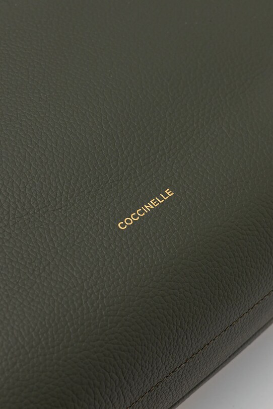 Coccinelle poseta de piele verde E1.M50.13.02.01