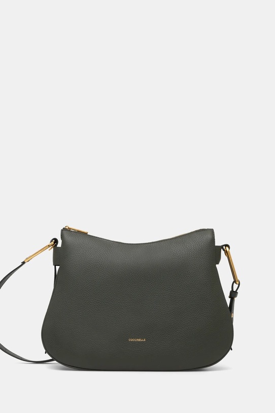 Kožená kabelka Coccinelle přírodní kůže zelená E1.PQR.13.01.01