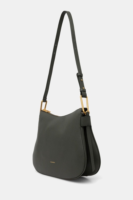 Kožená kabelka Coccinelle E1.PQR.13.01.01 zelená SS25