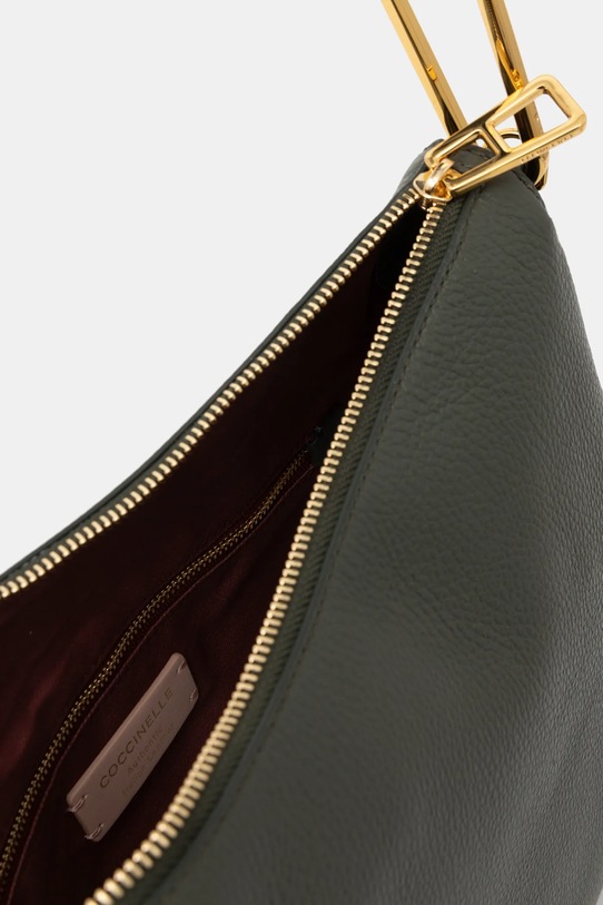 Kožená kabelka Coccinelle E1.PQR.13.01.01 zelená