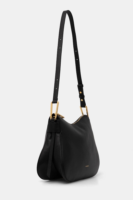 Kožna torba Coccinelle E1.PQR.13.01.01 crna SS25