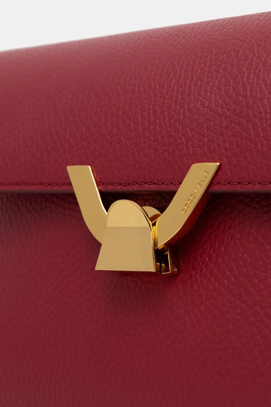 Coccinelle torebka skórzana bordowy E1.QTF.12.02.01