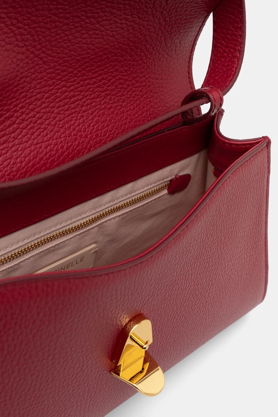 Coccinelle torebka skórzana E1.QTF.12.02.01 bordowy