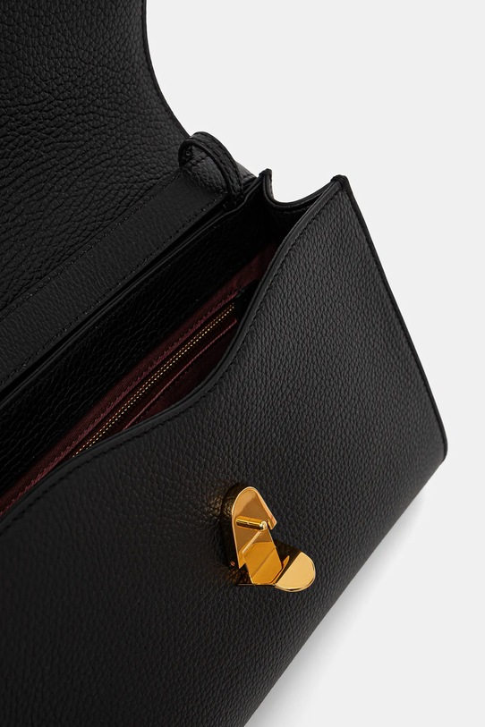 Kožená kabelka Coccinelle černá E1.QTF.12.02.01