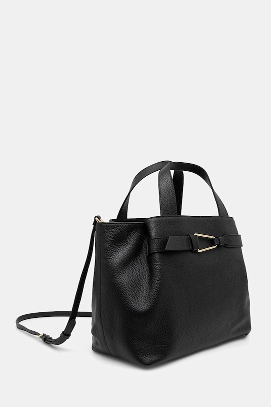 Coccinelle poseta de piele E1.R1K.18.02.01 negru SS25