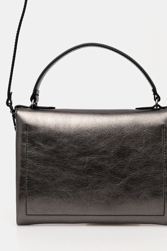 Accesorii Coccinelle poseta de piele E1.S3H.19.03.01 gri