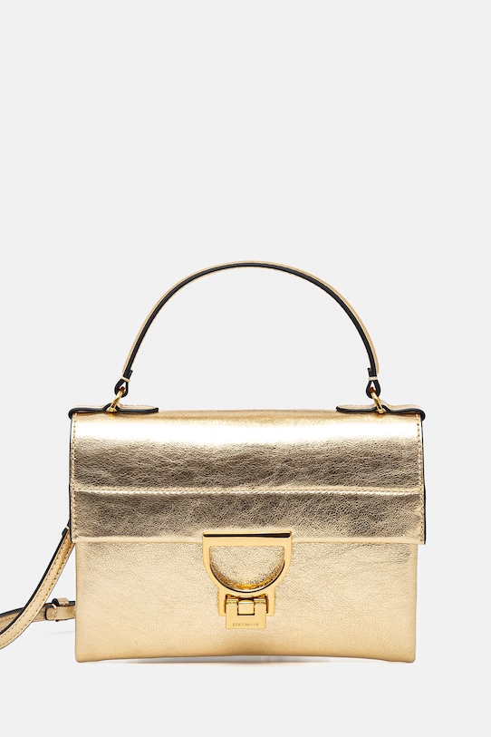 Coccinelle torebka skórzana skóra licowa złoty E1.S3H.19.03.01