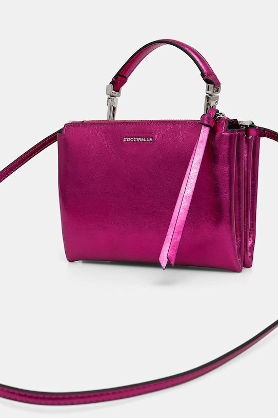 Coccinelle geantă de piele roz E1.S3H.55.B7.01