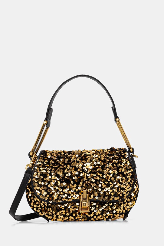 Kožená kabelka Coccinelle přírodní kůže černá E1.S4Q.58.01