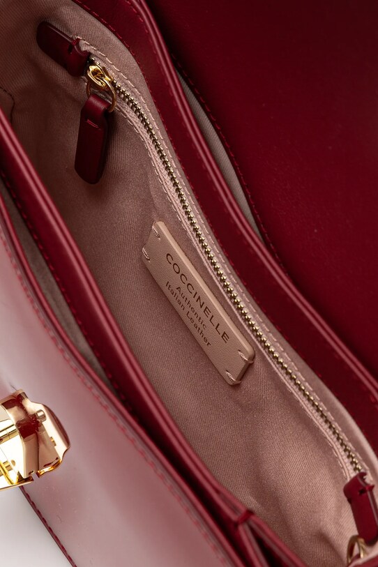 Coccinelle torebka skórzana E1.S7I.15.03.01 bordowy