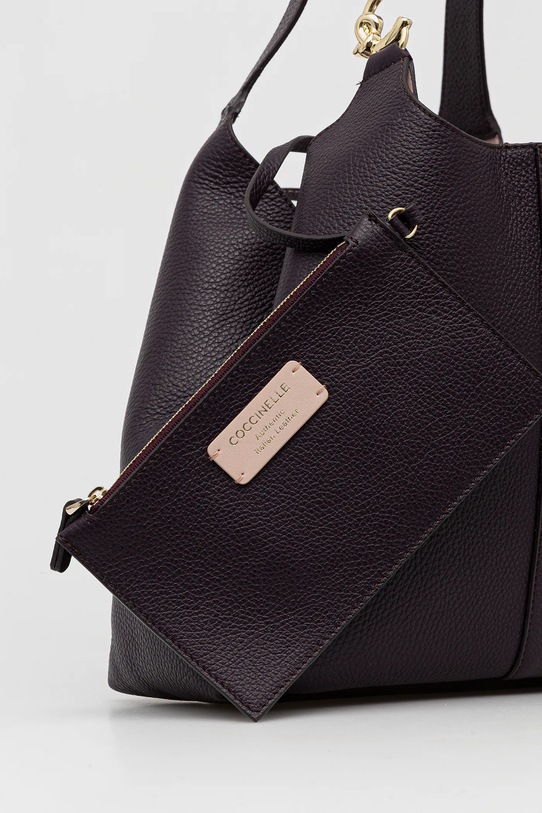 Coccinelle borsa a mano in pelle COCCINELLE C-EASY violetto E1.SHA.11.02.01