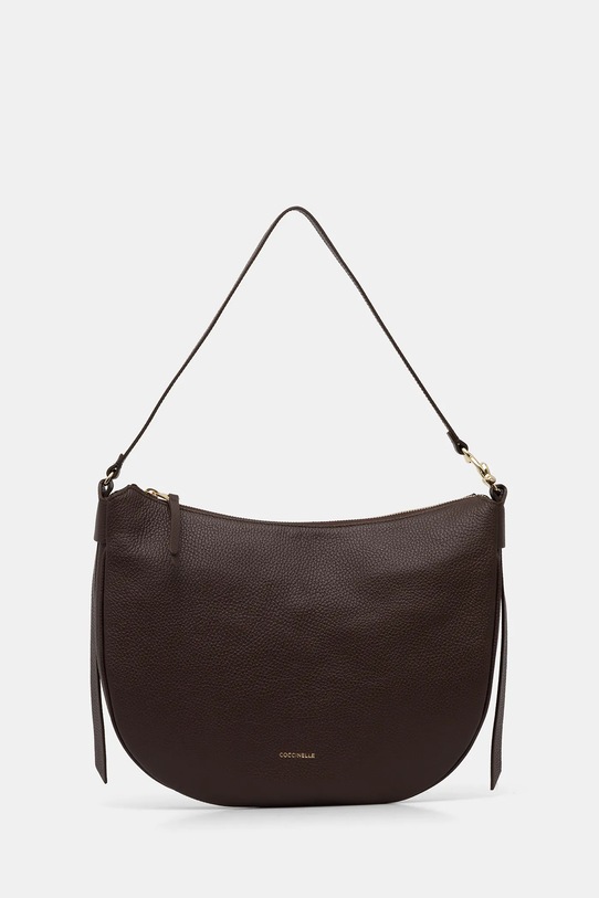 Kabelka Coccinelle přírodní kůže hnědá E1.SHA.13.02.01