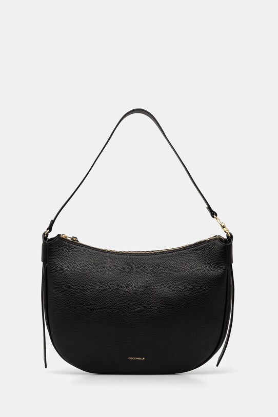 Kabelka Coccinelle usňová koža čierna E1.SHA.13.02.01
