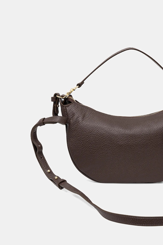 Kožená kabelka Coccinelle E1.SHA.13.03.01 hnědá SS25