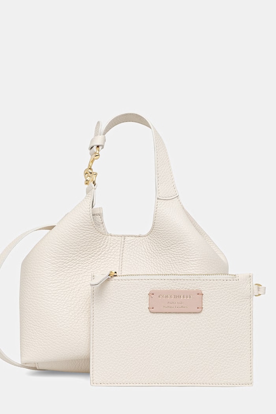 Coccinelle torebka skórzana skóra licowa beżowy E1.SHA.58.01.01