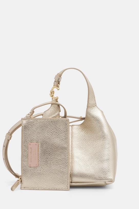 Kožená kabelka Coccinelle přírodní kůže zlatá E1.SHA.58.01.01