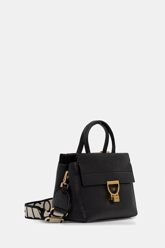 Coccinelle torebka skórzana E1.SHA.58.01.01 czarny AW25