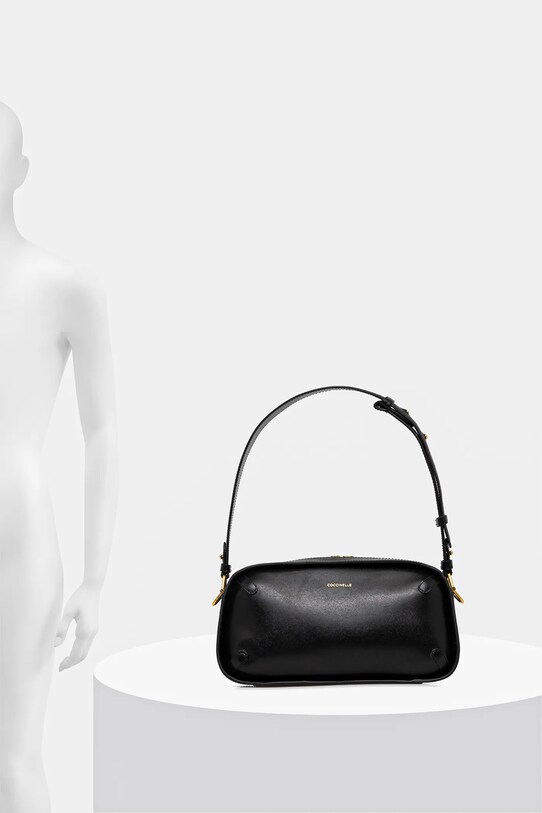 Coccinelle poseta de piele E1.SKB.12.01.01 negru