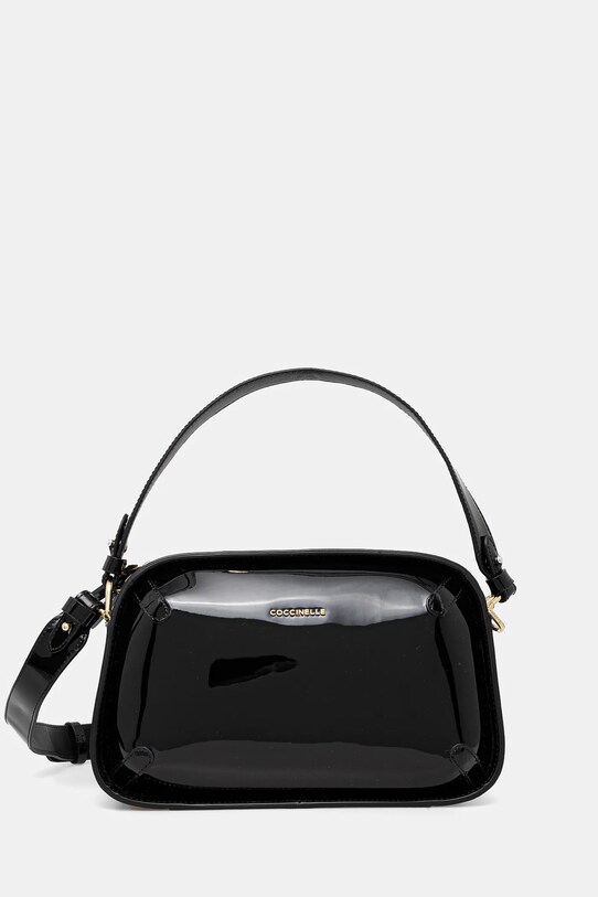 Kožená kabelka Coccinelle nevejde se A4 černá E1.SKD.15.01.01