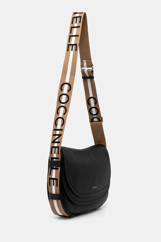 Kožená kabelka Coccinelle E1.SQ0.15.01.01 černá SS25