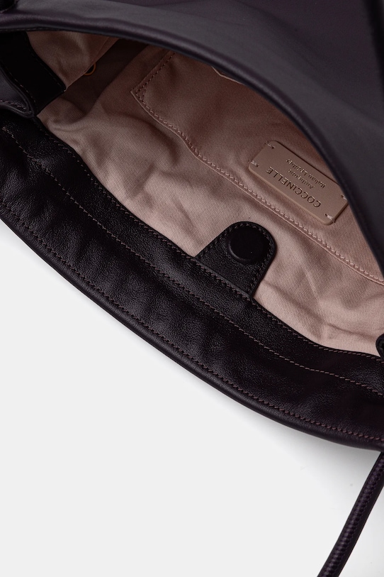 Kožená kabelka Coccinelle E1.SS5.11.01.01 fialová