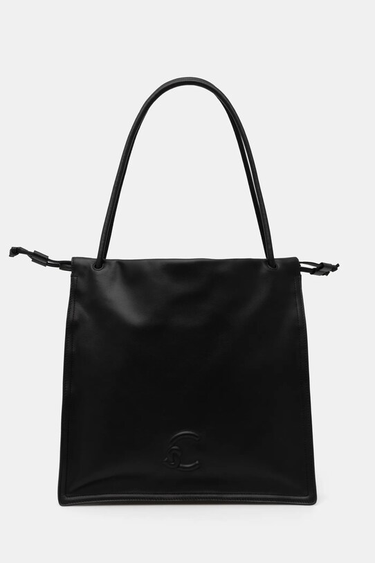 Шкіряна сумочка Coccinelle лицьова шкіра чорний E1.SS5.11.01.01