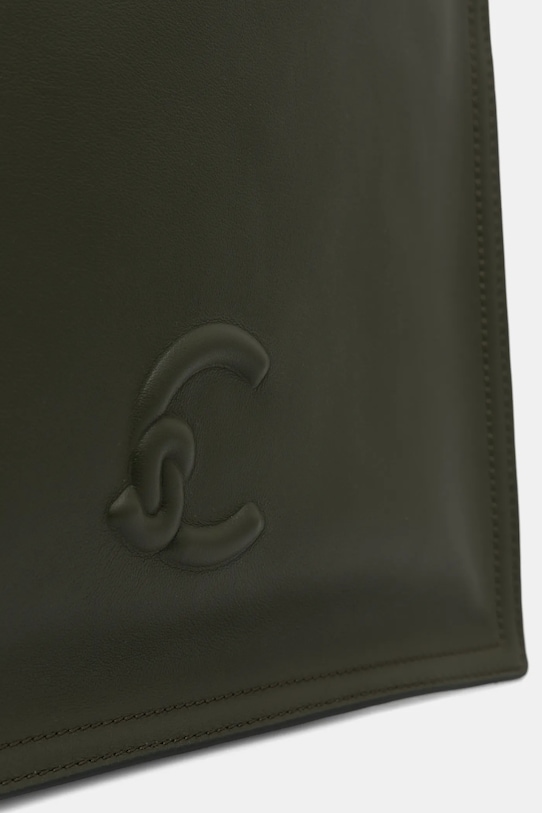 Coccinelle torebka skórzana zielony E1.SS5.11.02.01