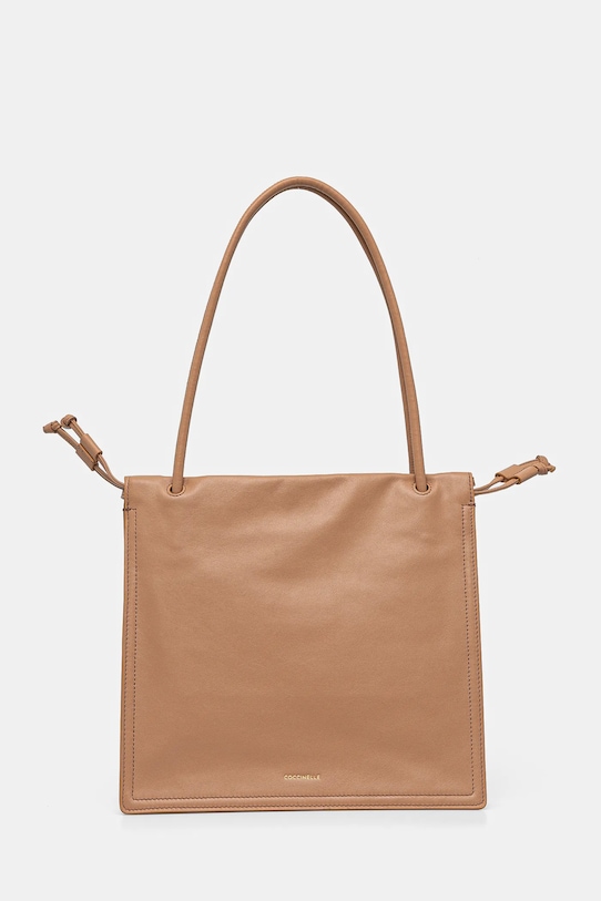 Coccinelle torebka skórzana skóra licowa beżowy E1.SS5.11.02.01