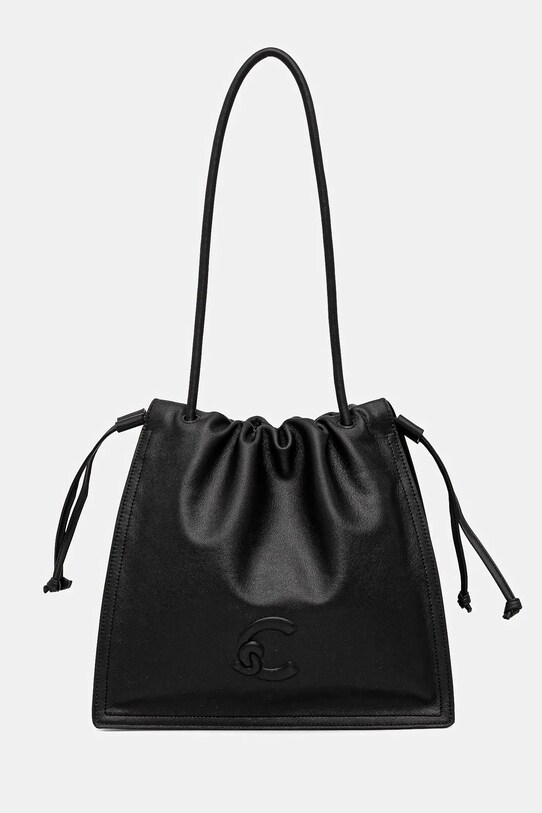 Coccinelle poșetă de piele uni negru E1.SS5.11.02.01