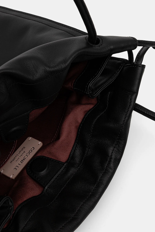 Kožená kabelka Coccinelle E1.SS5.11.02.01 černá