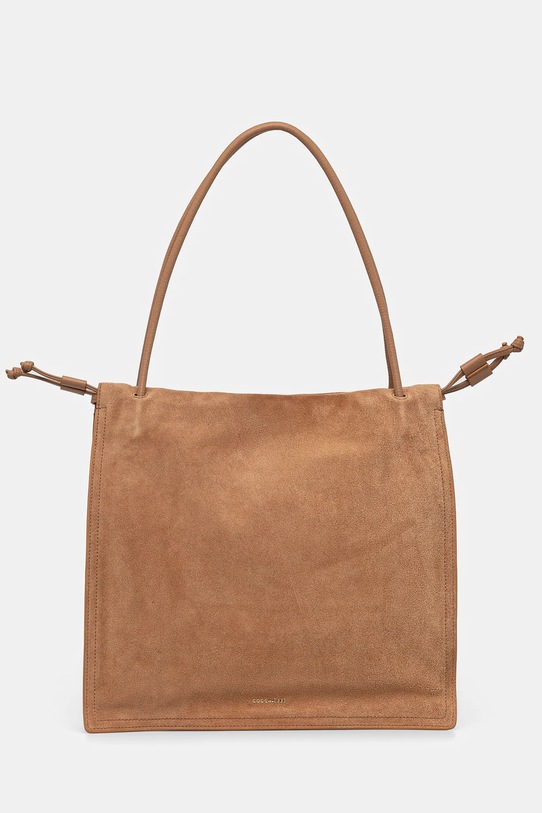 Torba od brušene kože Coccinelle COCCINELLEDULSE SUEDE bez uzorka bež E1.SS6.11.01.01