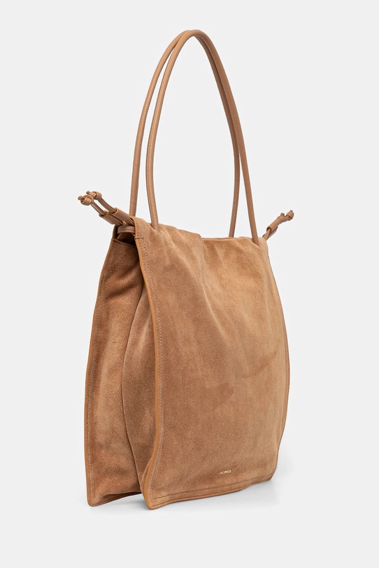Torba od brušene kože Coccinelle COCCINELLEDULSE SUEDE E1.SS6.11.01.01 bež AW25