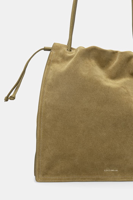 Akcesoria Coccinelle torebka shopper damska zamszowa COCCINELLEDULSE SUEDE E1.SS6.11.01.01 zielony