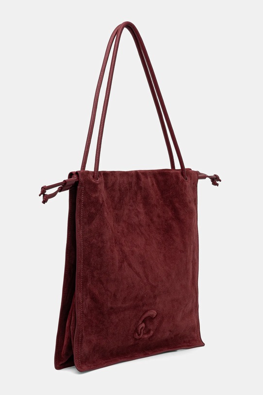 Coccinelle torebka zamszowa COCCINELLEDULSE SUEDE E1.SS6.11.01.01 bordowy AW25