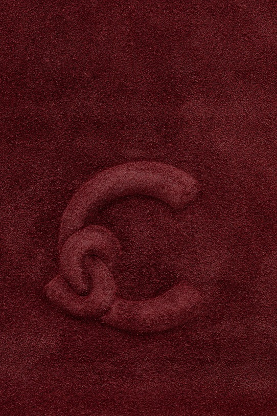 Coccinelle torebka zamszowa COCCINELLEDULSE SUEDE bordowy E1.SS6.11.01.01