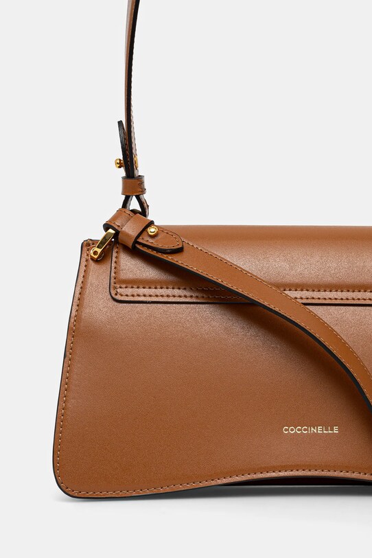 Accesorii Coccinelle poseta de piele E1.SSK.12.01.01 maro