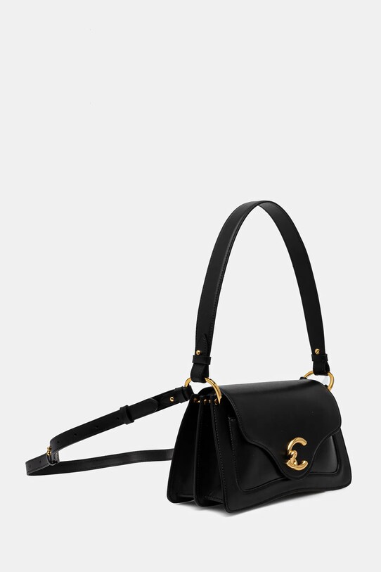 Кожена чанта Coccinelle E1.SSK.12.01.01 черен SS25