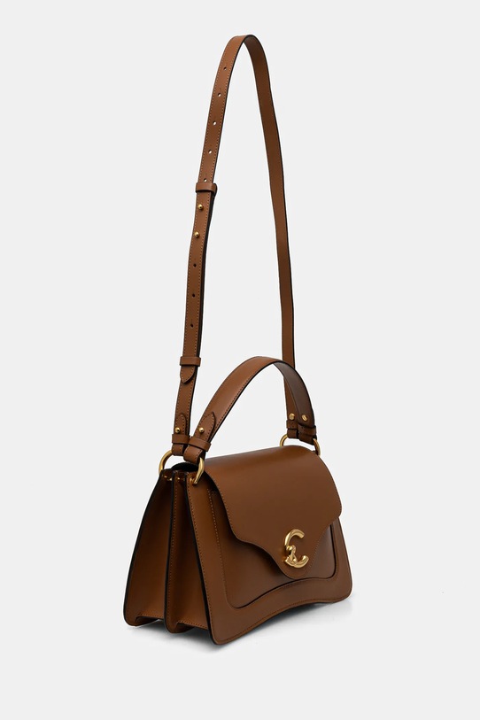 Kožená kabelka Coccinelle E1.SSK.18.01.01 hnědá AW25