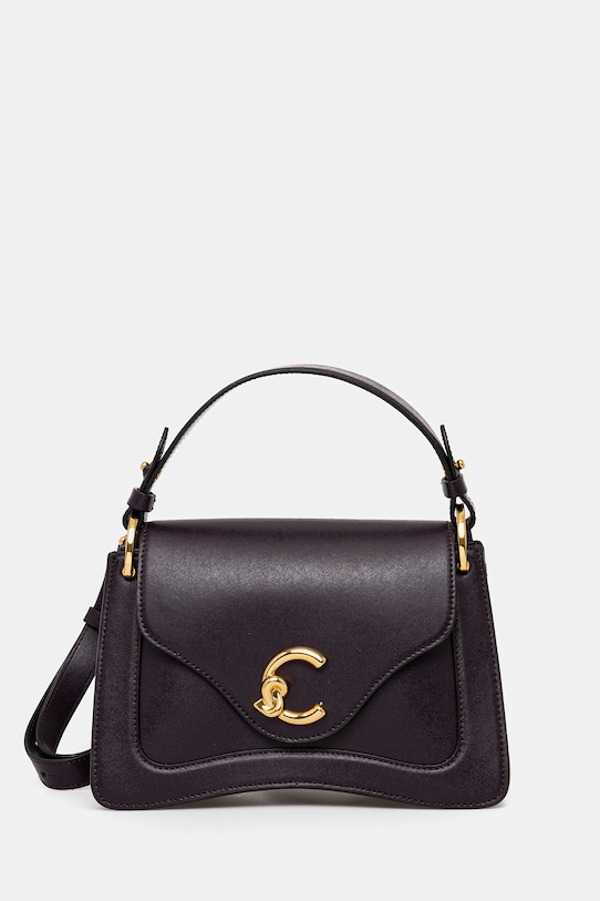 Coccinelle borsa a mano in pelle pelle fiore violetto E1.SSK.18.02.01