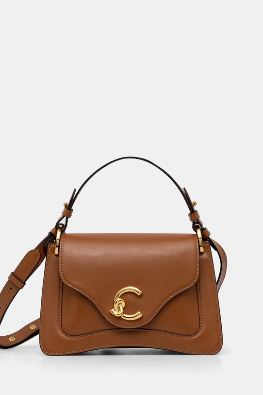 Coccinelle poseta de piele uni maro E1.SSK.18.02.01