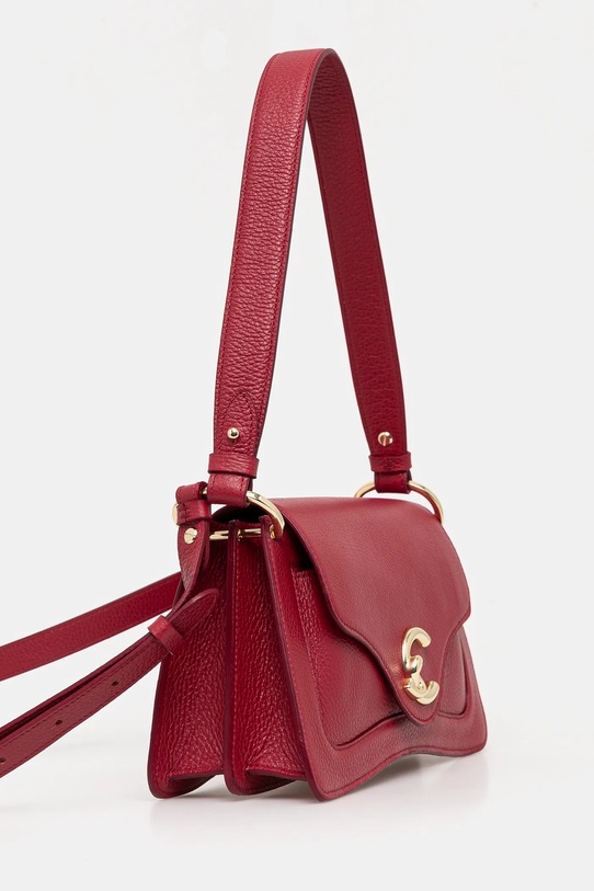 Coccinelle torebka skórzana E1.SSL.12.01.01 bordowy SS25