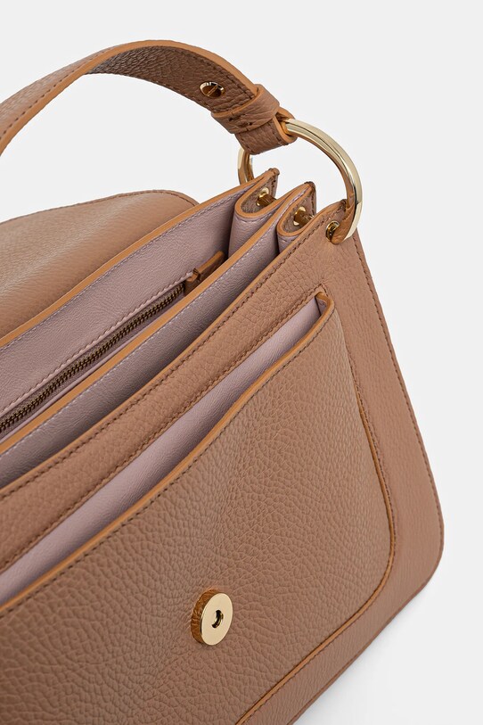 Coccinelle poseta de piele bej E1.SSL.18.01.01