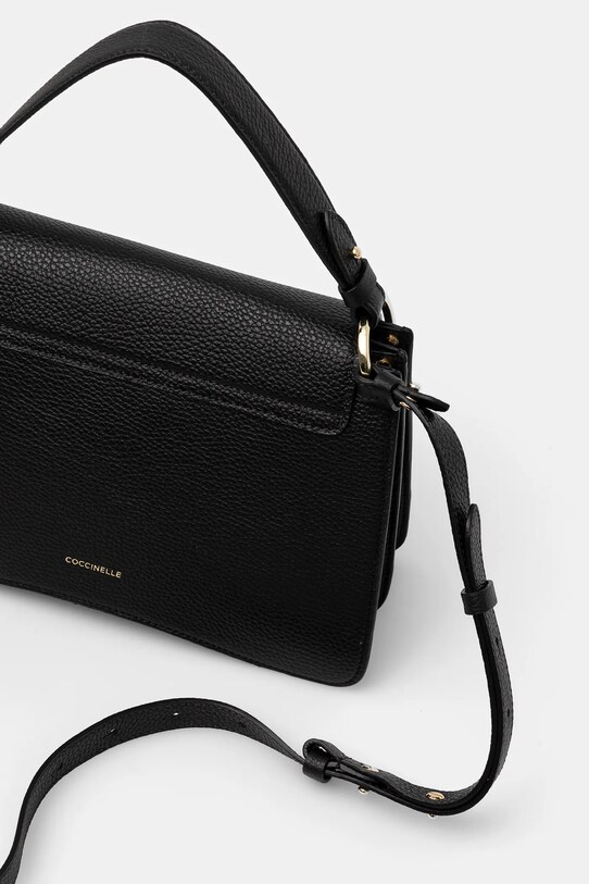 Accesorii Coccinelle poseta de piele E1.SSL.18.01.01 negru