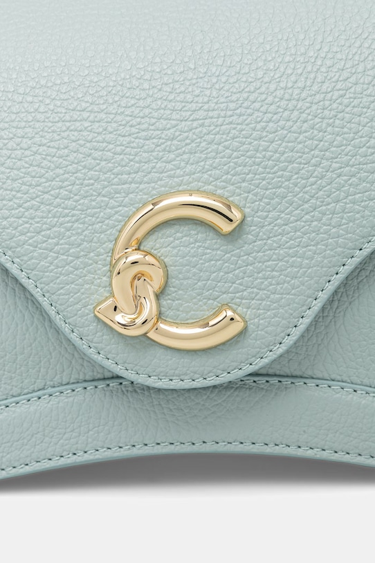 Coccinelle torebka skórzana turkusowy E1.SSL.18.02.01