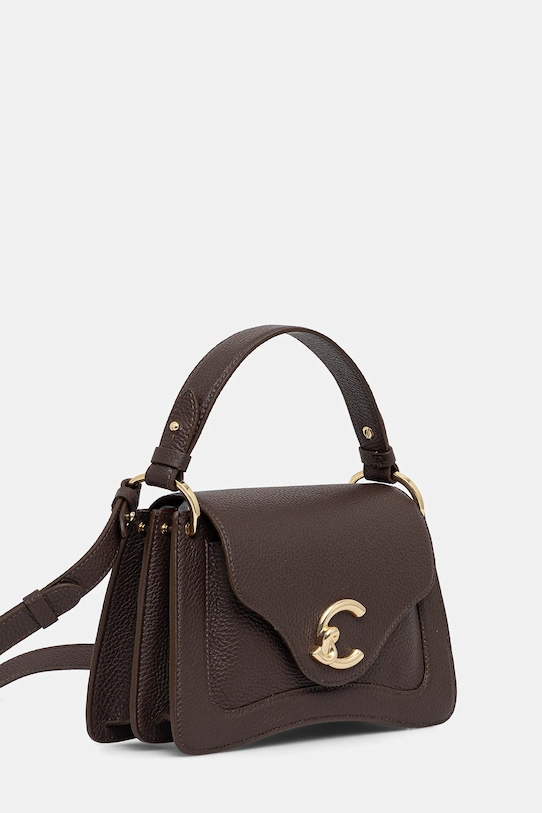 Kožená kabelka Coccinelle E1.SSL.18.02.01 hnedá AA00