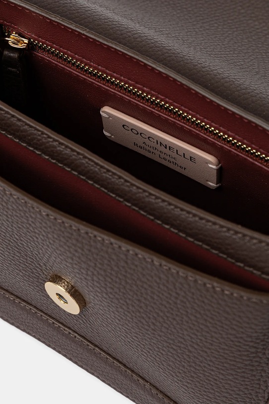 Kožená kabelka Coccinelle E1.SSL.18.02.01 hnedá