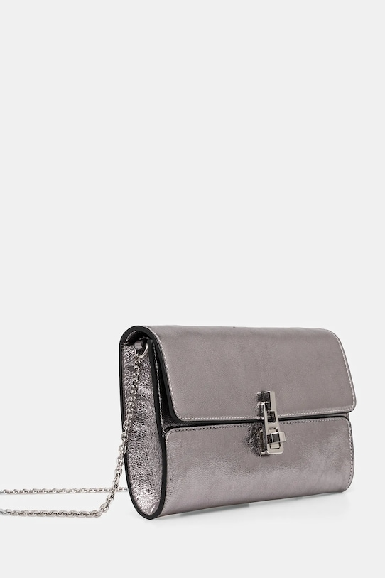 Kožené psaníčko Coccinelle E1.SW4.19.01.01 stříbrná SS25