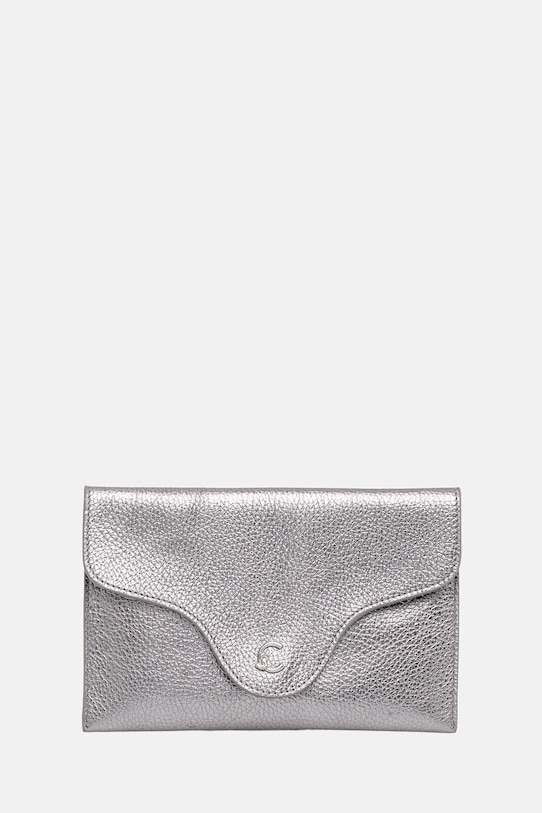 Coccinelle kopertówka skórzana skóra licowa srebrny E5.SSL.19.01.01