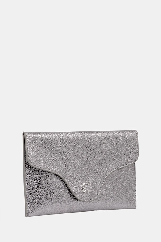 Coccinelle kopertówka skórzana E5.SSL.19.01.01 srebrny SS25