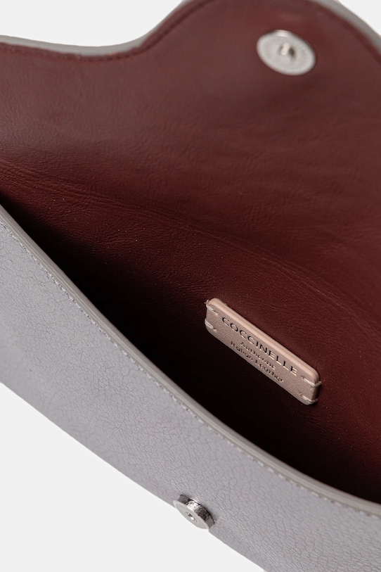 Coccinelle kopertówka skórzana E5.SSL.19.01.01 srebrny